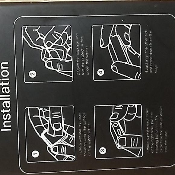 4 pack Screen protector clear for Apple Watch 7 - Picture 5 of 5